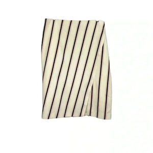 White House Black Market Striped Knee Length Skirt